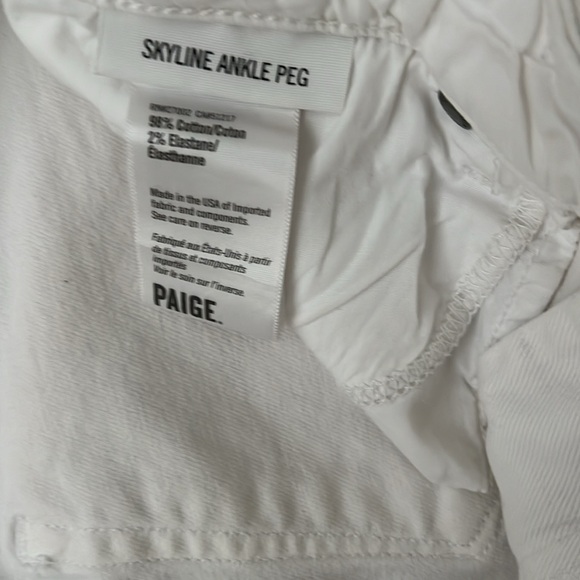 Paige White Denim Jeans Sz 30 - Picture 4 of 5
